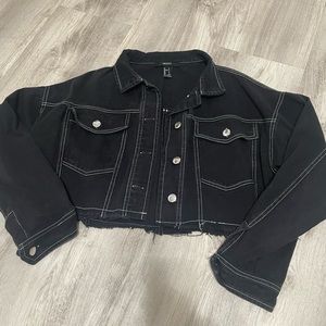 black denim jacket